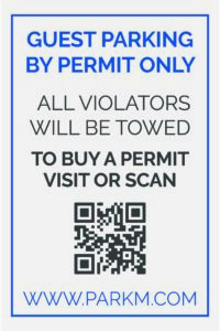 Parking permit QR code