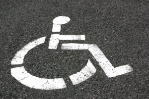 ADA compliant parking space