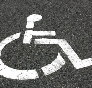 ADA compliant parking space