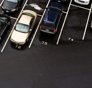 apartment parking lot