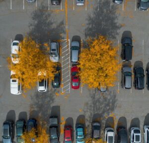 apartment parking lot