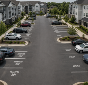 Apartment community using modern parking management software