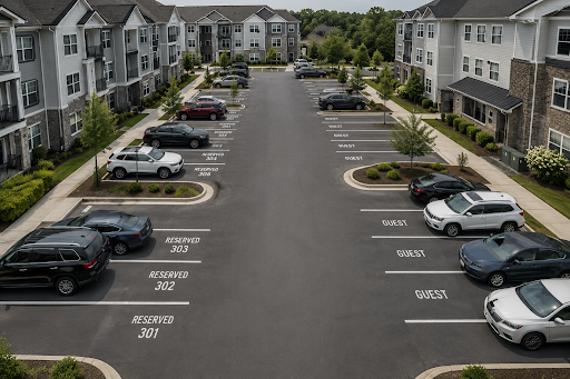 Apartment community using modern parking management software